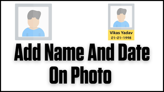 Add Name And Date On Photo