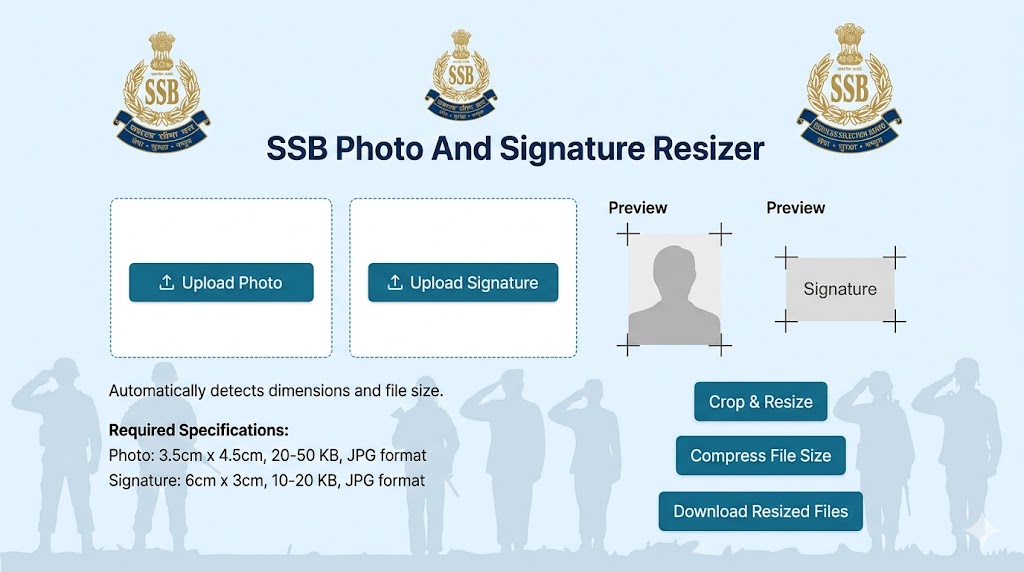 SSB Photo And Signature Resizer